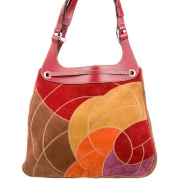 Hogan Suede Patchwork Tote - Picture 7 of 11